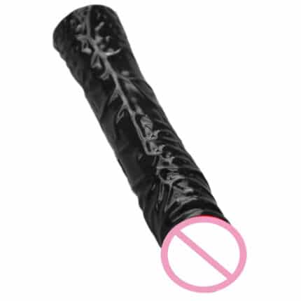 Big Black Realistic Penis Suction Cup Dildo for Anal & Vaginal Stimulation