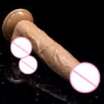 Thrusting and Rotating Vibrator Real-Feel Heated Dildo for Anal & Vaginal Play