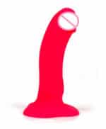 New Arrival Red Soft Silicone Dildo Suction Cup