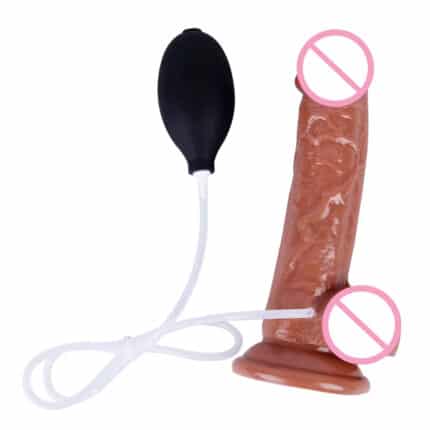 Heavy-Duty Squirting Dildo Realistic Vibrating Toy for Anal Hygiene & Play