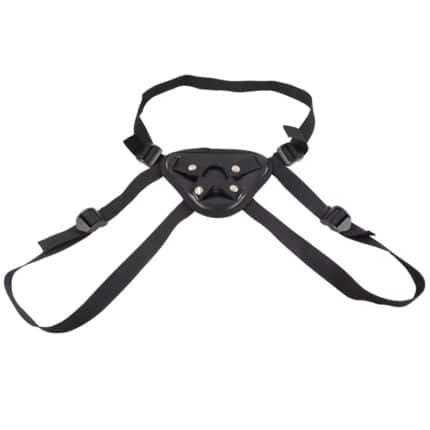 Lesbian Leather Strap-On Panties Adjustable Harness with Anal Dildo Options for Beginners & Pros