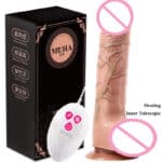 Multifunction Dildo Vibrator – Telescopic, Heating, Remote Control for Women