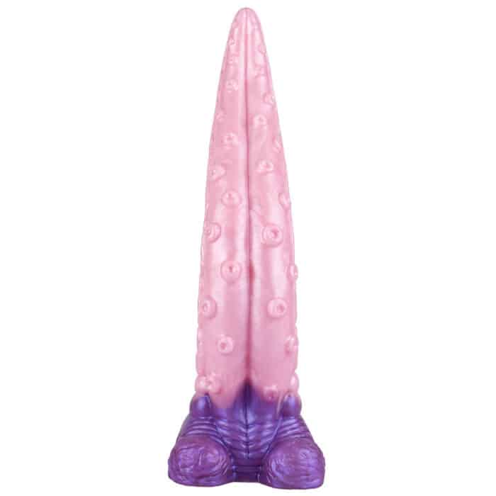 Huge Octopus Tentacle Dildo Liquid Silicone Tongue-Shaped Anal & P-Spot Toy for Women