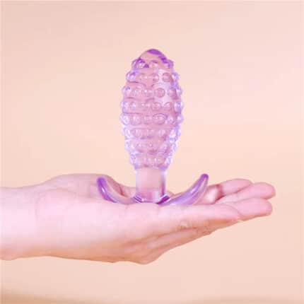 Pineapple Shape Transparent Anal Plug