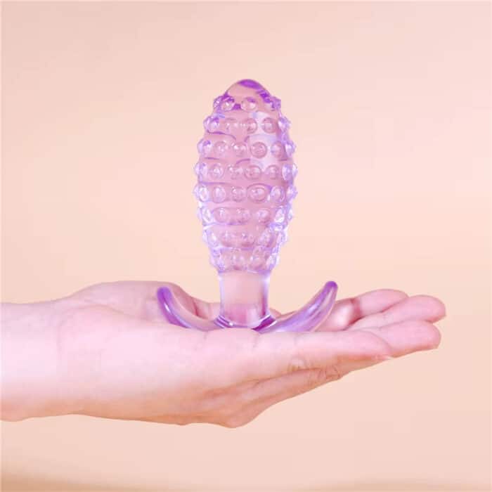 Pineapple Shape Transparent Anal Plug