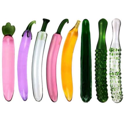 High Quality Fruit & Vegetable Shape Anal Vibrating Dildo