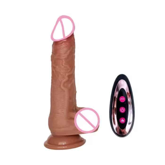 7.87 Inch Vibrating Thrusting Dildo