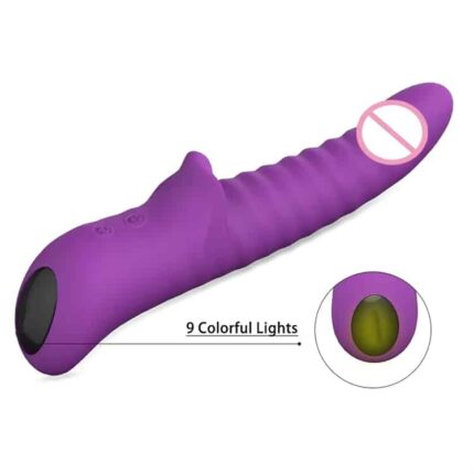 Female Realistic Vibrator Rotating Head G-Spot Dildo Sex Toy, Wholesale