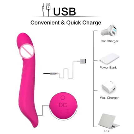 Women’s Full Silicone Vibrator 9 Modes G-Spot & Clitoris Sex Toy