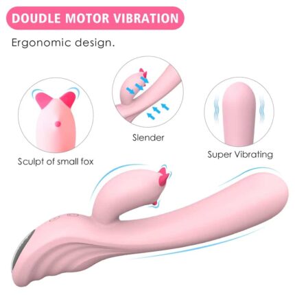 New Soft Silicone Rabbit Vibrator Wholesale G-Spot & Clitoral Stimulator for Women