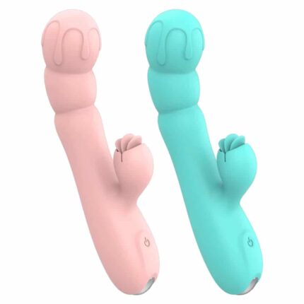 Silicone G-Spot & Clit Vibrator – Nipple & Pussy Licking Sex Toy for Women