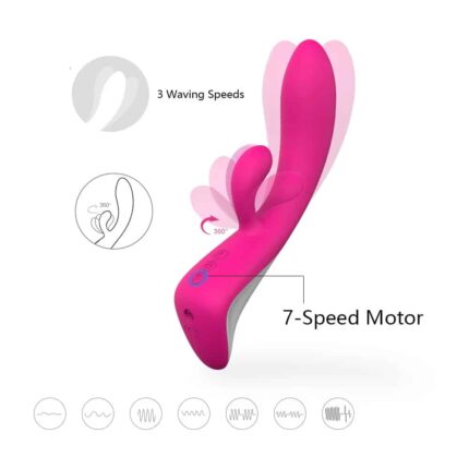 Best Seller Dual Vibration Rabbit Vibrator G-Spot & Clitoral Massager for Women