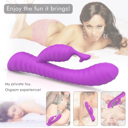 Rabbit Vibrator USB Powered G-Spot & Clitoral Massager for Women