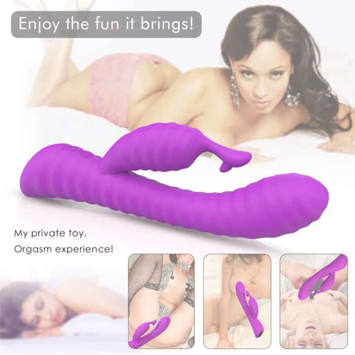 Rabbit Vibrator USB Powered G-Spot & Clitoral Massager for Women