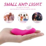 Portable Sucking Vibrator Mini Clitoris & Nipple Stimulator with 9 Vibrations