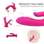 Women’s Waterproof Finger Vibrator Rechargeable Silicone Rabbit Sex Toy