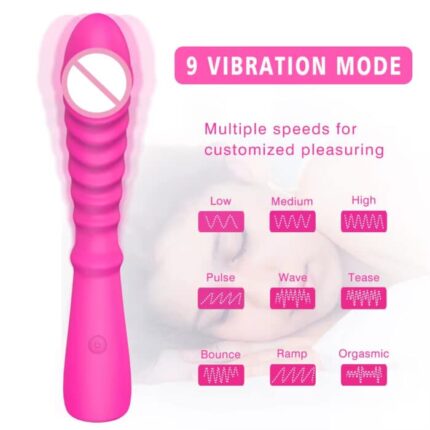 Premium Women’s Silicone Vibrator G-Spot Stimulation with 9 Vibration Modes