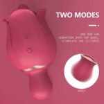 Wholesale Rose Toy Vibrator Tongue Licking Clitoral Massager for Women