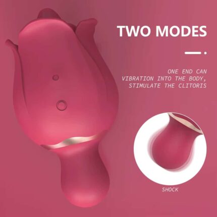 Wholesale Rose Toy Vibrator Tongue Licking Clitoral Massager for Women