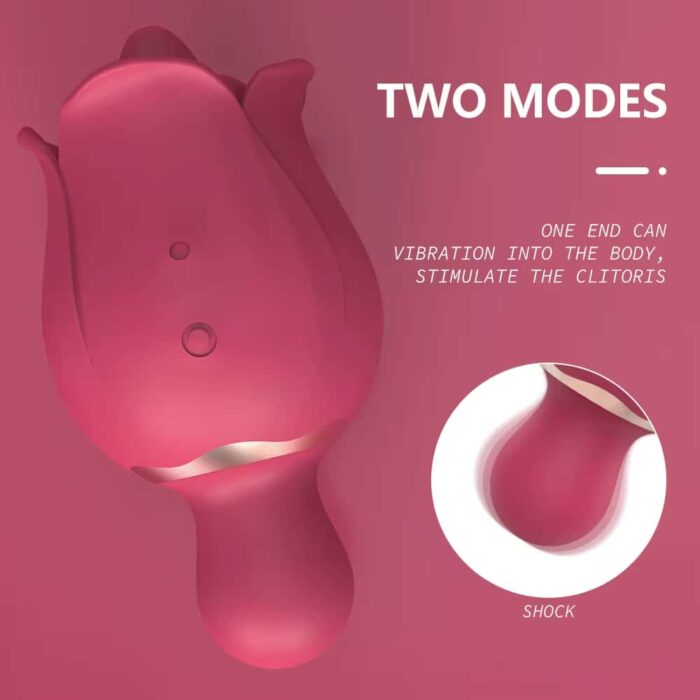 Wholesale Rose Toy Vibrator Tongue Licking Clitoral Massager for Women