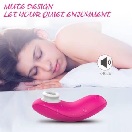 High Quality Clit & Nipple Sucker Mini Vibrator with Strong Suction & Multiple Speeds