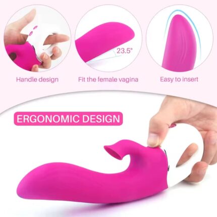 USB Rechargeable Rabbit Vibrator Factory Price Dual Motor G-Spot & Pussy Dildo Toy