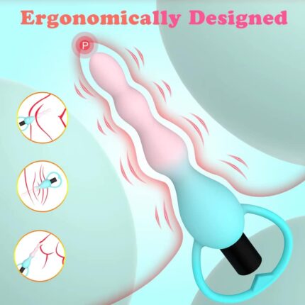 Wholesale Vibrating Anal Beads 10 Mode Butt Plug Stimulator