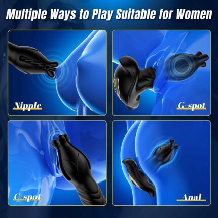 Anal Beads Plug Vibrator Remote Control 9 Speed G-Spot Massager