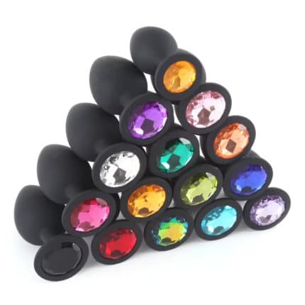 Colorful Silicone Anal Plug Massager