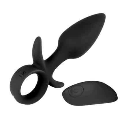 New Full-Coverage Silicone Cock Ring with Anal Plug Set