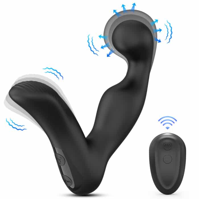 Remote Wireless Control Anal Plug Vibrator – 9 Frequency Prostate Massager Sex Toy