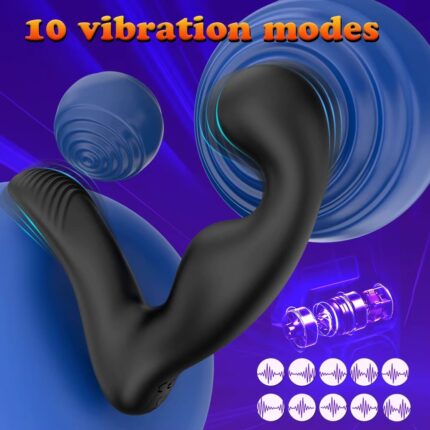 Anal Plug Vibrator Wireless Remote Prostate Massager for Adults
