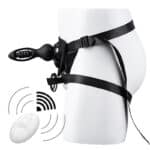 Remote Control Strap-On Anal Plug Vibrator Sex Toy