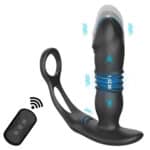Remote Control Silicone Prostate Massager – 3-in-1 Anal Plug Vibrator