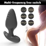 Vibrador anal con 10 frecuencias, juguete sexual para mujeres.