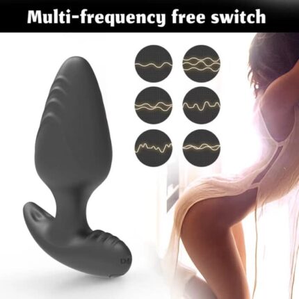 Anal Vibrator With 10 Frequency Butt Plug Sex Toy for Women