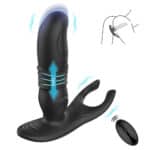 Silicone Penis Masturbator Anal Plug Vibrator