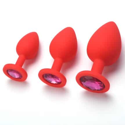 Silicone Crystal Jewelry Anal Plug