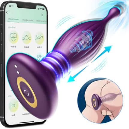 10-Speed Telescopic Anal Plug – APP Controlled Vibration