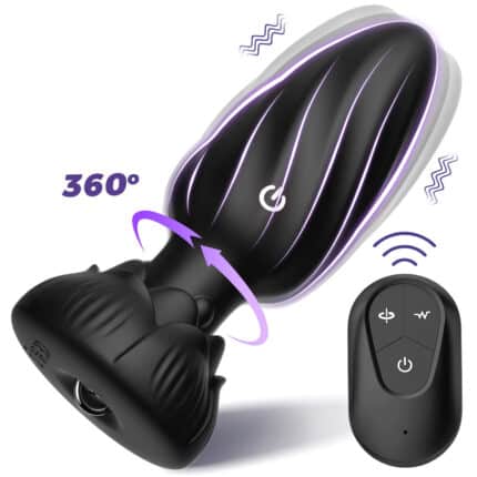 Anal Plug Remote Control Vibrating Silicone