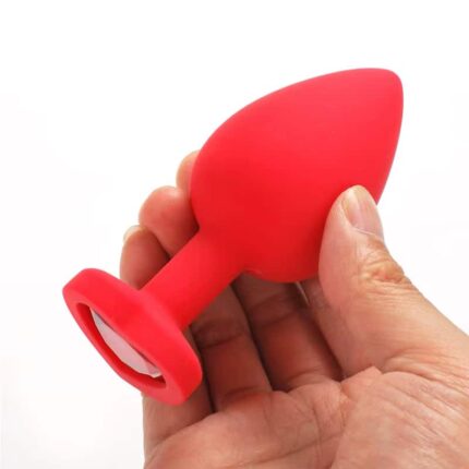 Sparkling Jewel Anal Plug Smooth Silicone Butt Plug Adult Sex Toy