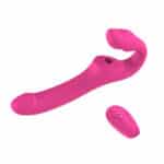 Remote Control Sucking Vibrator – Clitoris & G-Spot Stimulator with Double-Head Dildo, Anal & Sex Toy