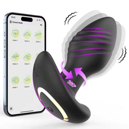 Bluetooth Anal Plug Vibrator with App Control