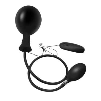 Manual Inflatable Anal Dilator with Vibration 10 Modes Butt Plug