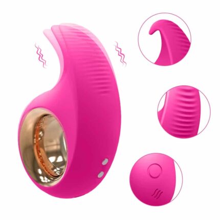 Mini Tongue Licking Finger Vibrator Sucking Sex Toy for Couple Fun