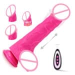 9.2 Inch Heated G-Spot Vibrating Dildo Realistic