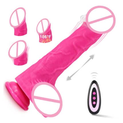 9.2 Inch Heated G-Spot Vibrating Dildo Realistic