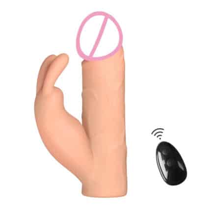 Remote Control 10-Mode Condom Dildo Vibrating