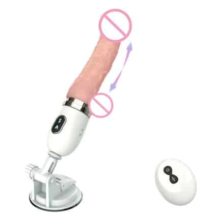 Remote Control Telescopic Heated Dildo Vibrator