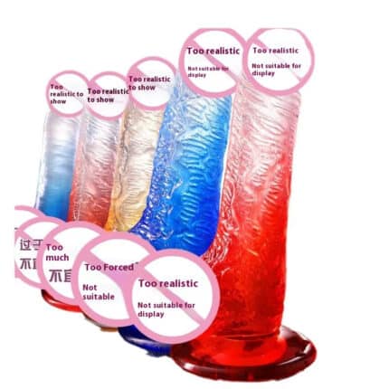 Transparent Crystal Dildo Vibrator